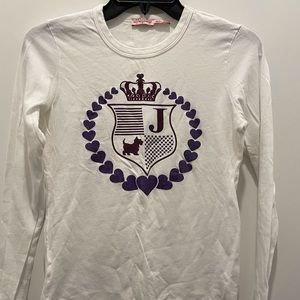 Juicy Couture White Long Sleeve Tshirt